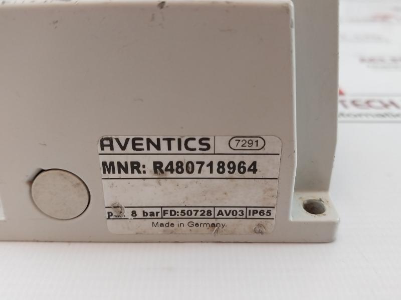 Aventics R480718964 Pneumatic Directional Valve 8 Bar Av03 Ip65 R422102424