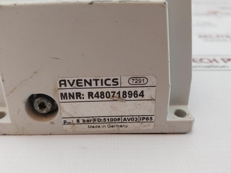 Aventics R480718964 Pneumatic Directional Valve 8 Bar Ip65 R422102424 Av03