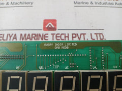 Avery Dm8 Mod0 6 Red Led 8 Digit Display Printed Circuit Board