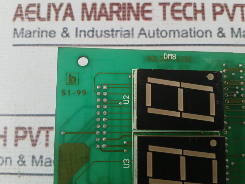 Avery Dm8 Mod0 6 Red Led 8 Digit Display Printed Circuit Board