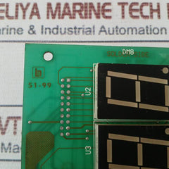 Avery Dm8 Mod0 6 Red Led 8 Digit Display Printed Circuit Board