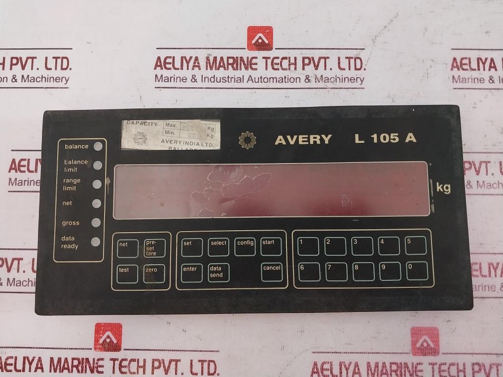 Avery L105A Digital Indicator (Only Front Panel) Capacity Min.200Kg