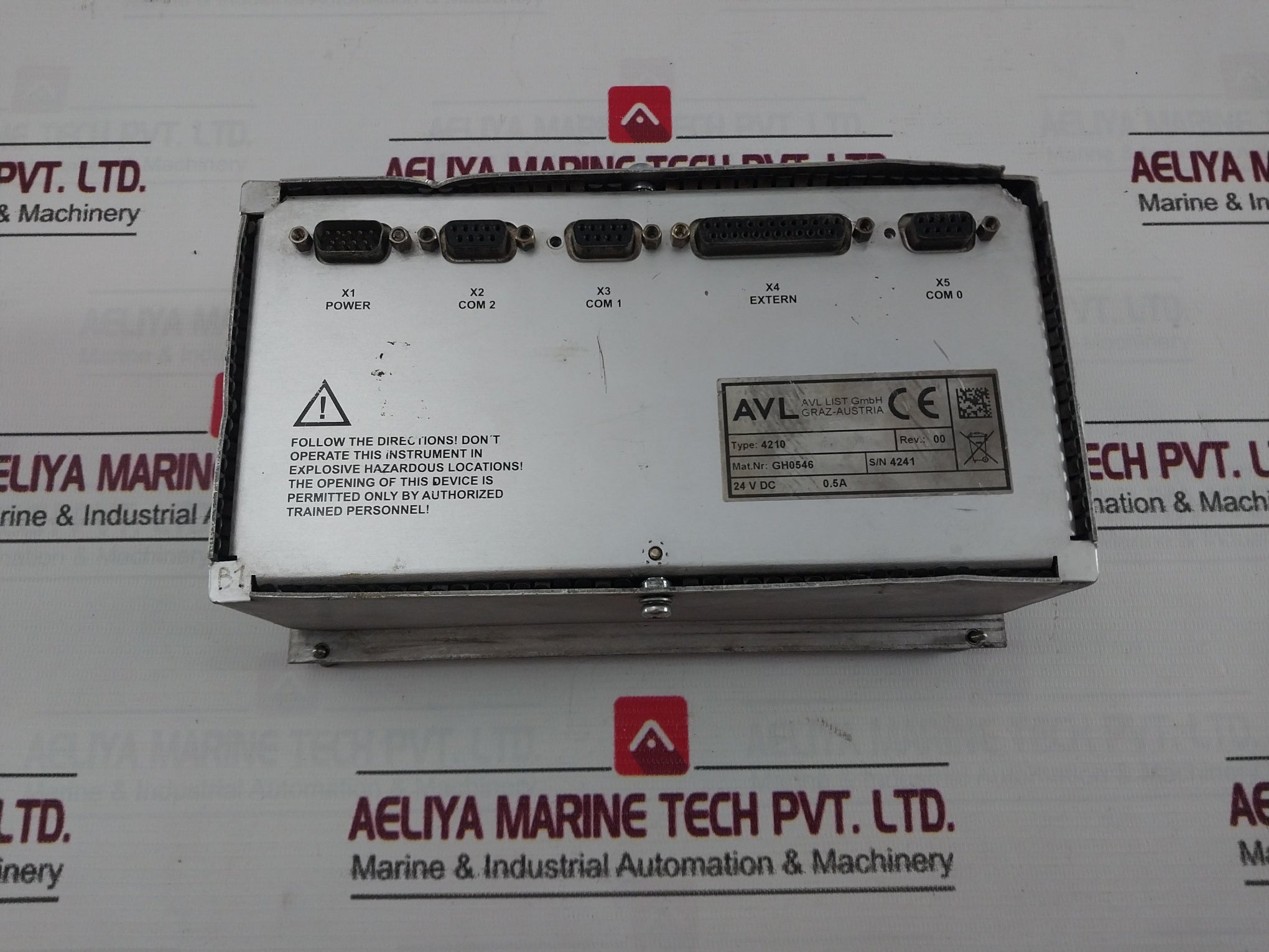 Avl 4210 Instrument Controller Rev 00 24V Dc 0.5 Aavl 4210