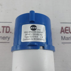 Avn Aj-014-9 Waterproof Electrical Plug 220-240V 16A Ip44