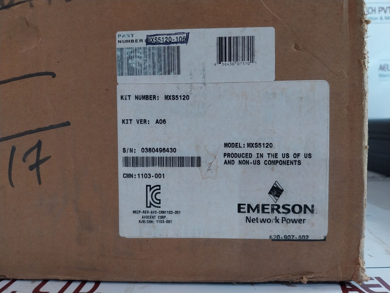 Avocent Mxs5120 Matrix Switch Adb0036 00E086253Ec7 100-240V 5A 50/60Hz