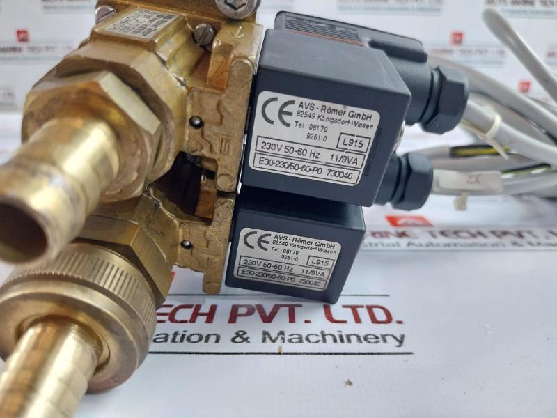 Avs-romer Egv-311/v2-ah9-1/2 Pn Solenoid Valve 230v 50-60hz 11/9va