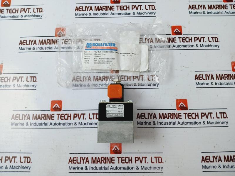 Avs-römer Ewv-111-g60-1/4b Solenoid Valve 2604928, 230v 50-60hz