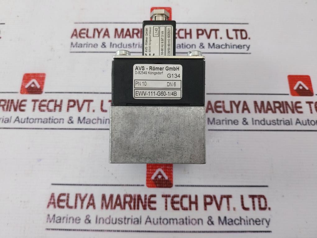 AVS-ROMER EWV-111-G60-1/4B SOLENOID VALVE PN10 DN6