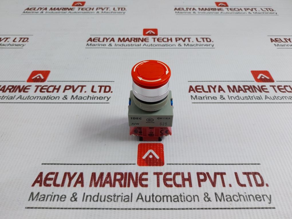 Avw311R Idec Push-button Switch With Block Base 600V 10A Assembly