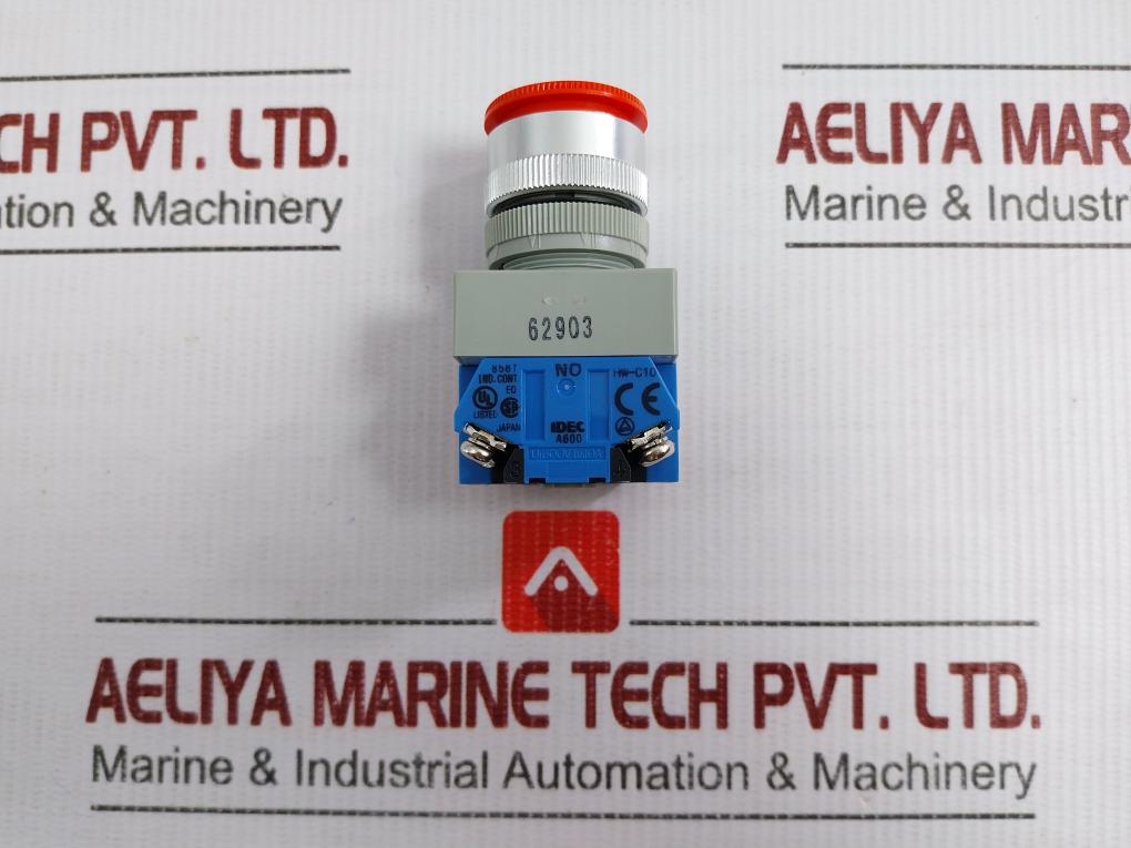 Avw311R Idec Push-button Switch With Block Base 600V 10A Assembly