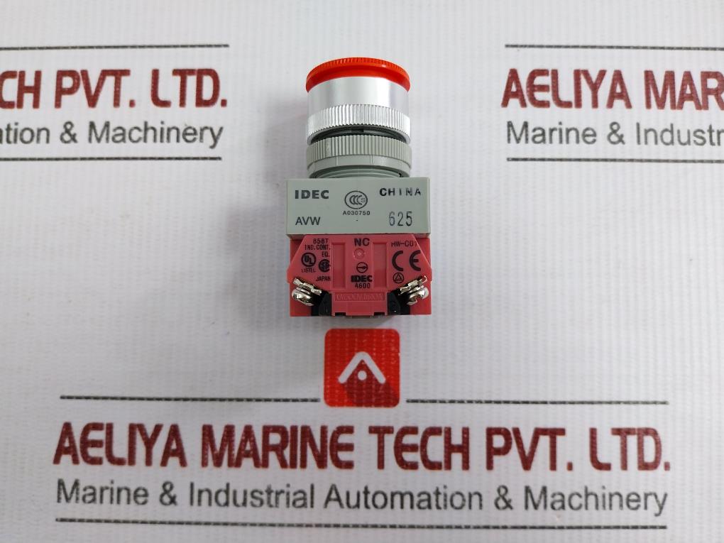 Avw311R Idec Push-button Switch With Block Base 600V 10A Assembly