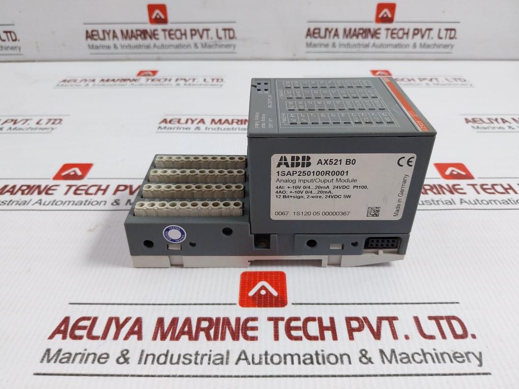 Ax521 B0 Analog Input/Output Module 24Vdc 5W Abb