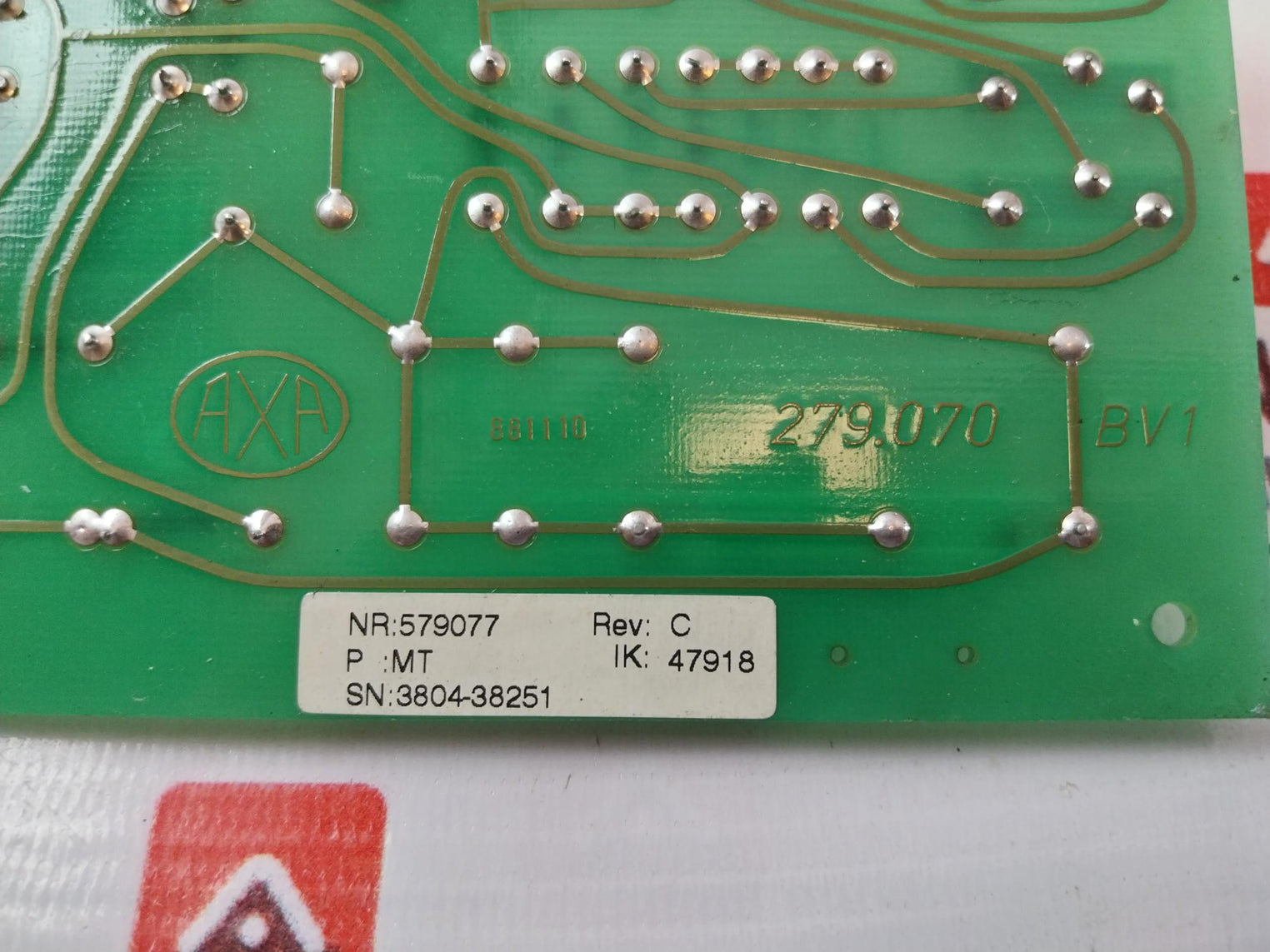 Axa 279.070 Bv1 Printed Circuit Board
