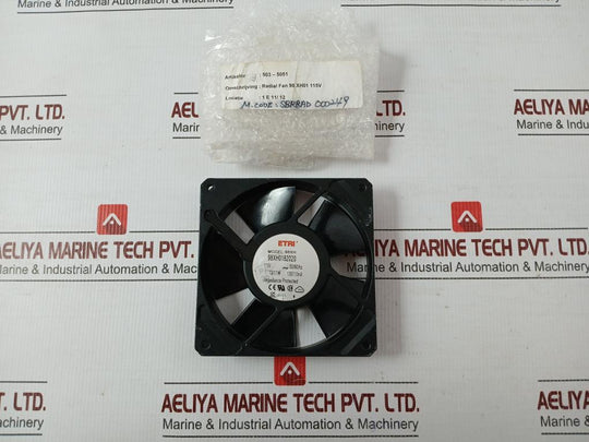 Axial Fan 115v- 50/60hz Etri 98xh0182020