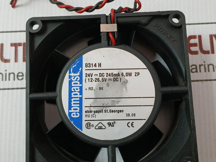 Axial Fan 24V---dc 245Ma 6,0W Zp Ebmpapst 8314H