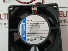 Axial Fan 24V---dc 245Ma 6,0W Zp Ebmpapst 8314H