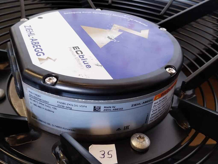 Axial Fan With 380-480V 50/60Hz Ziehl-abegg Fn080-zkq.Dg.V5P4