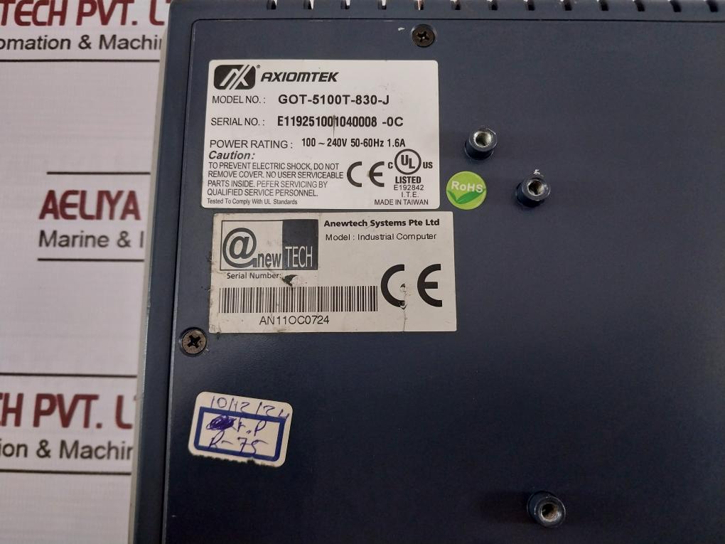 Axiomtek Got-5100T-830-j Fanless Touch Panel Computer E192842