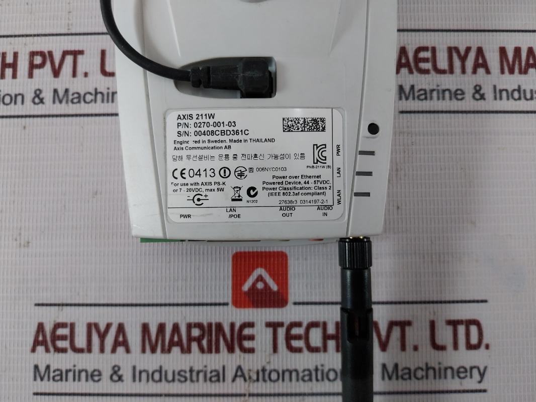 Axis Communications Axis 211W Network Camera 0270-001-03 Ps-k 7-20Vdc 44-57Vdc