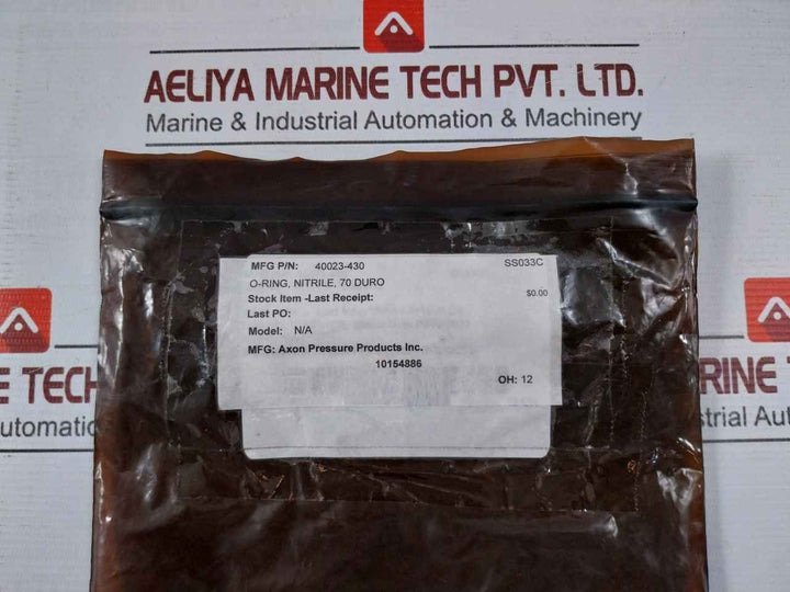 Axon 40023-430 O-ring Nitrile 70 Duro Ss033C Nbrx