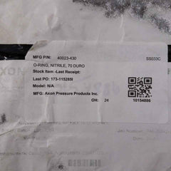 Axon 40023-430 O-ring Nitrile 70 Duro Ss033C Nbrx