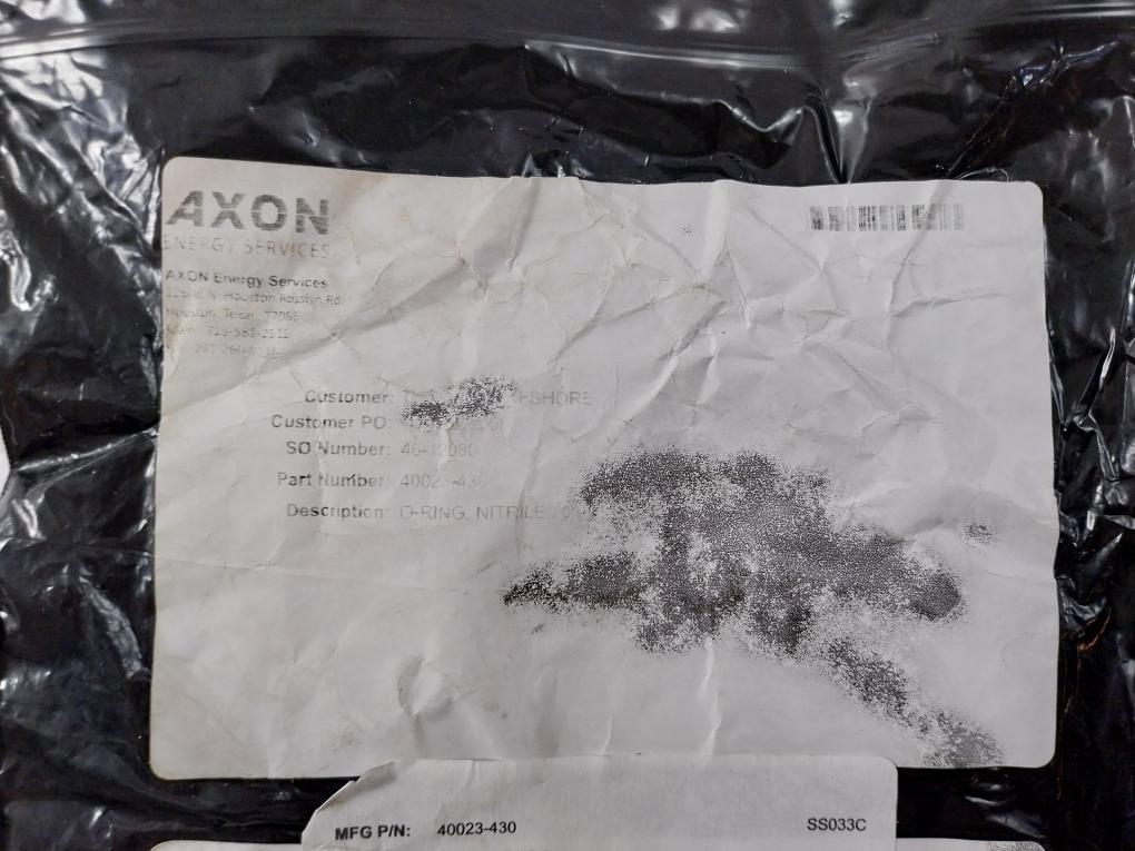 Axon 40023-430 O-ring Nitrile 70 Duro Ss033C Nbrx