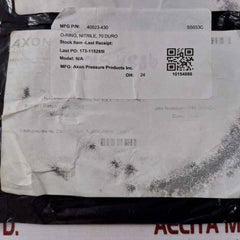 Axon 40023-430 O-ring Nitrile 70 Duro Ss033C Nbrx