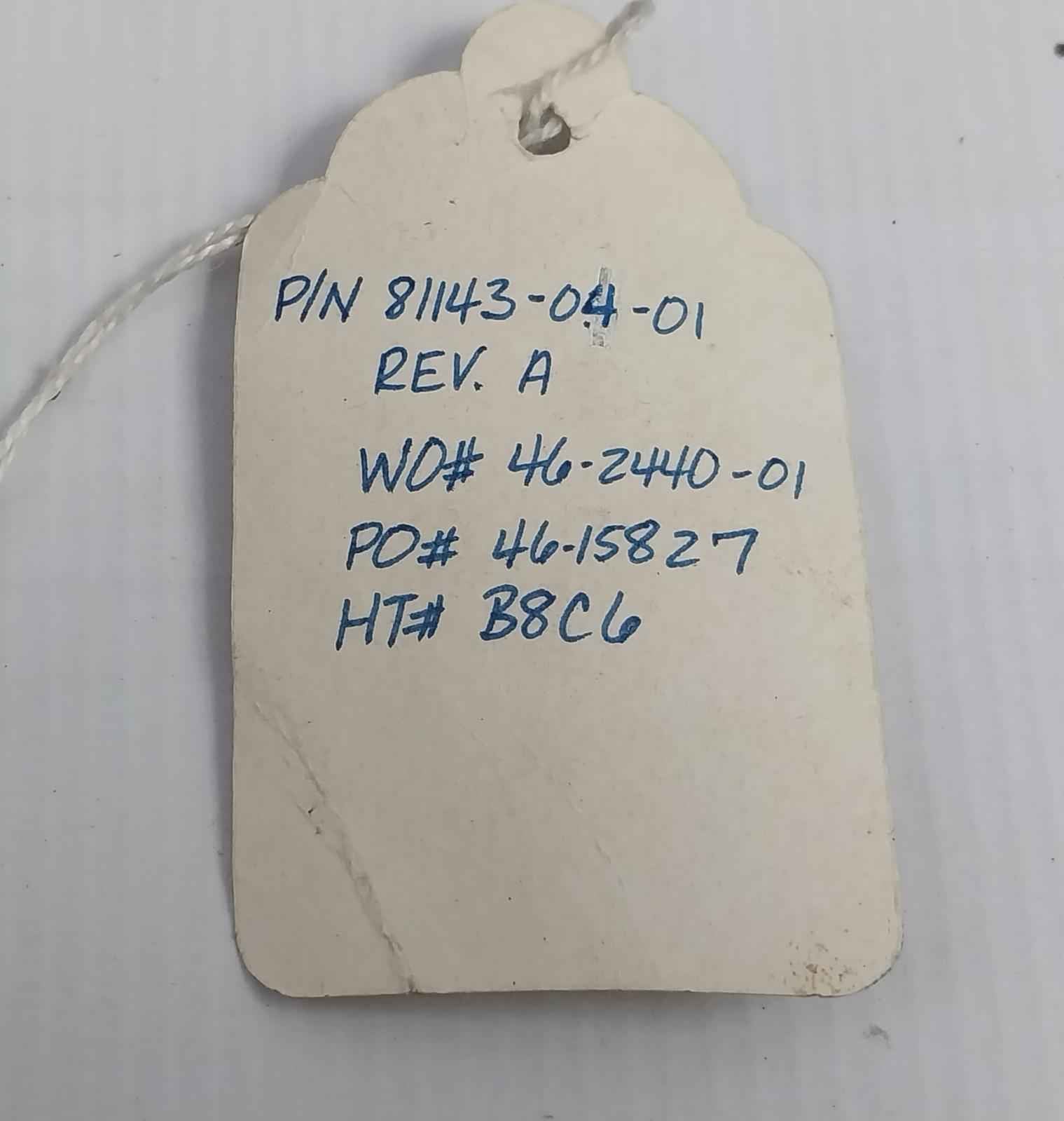 Axon 81143-04-01 Position Indicator Rod For Choke Manifold Rev.A B8C6