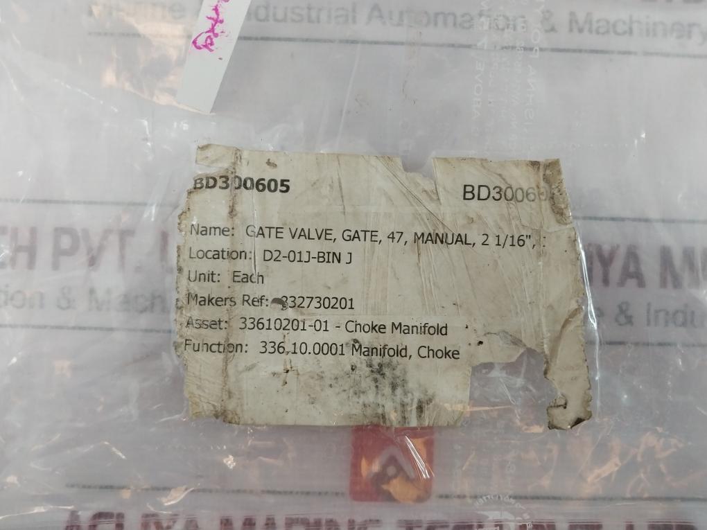 Axon 83273-02-01 Gate Valve Manual 2 1/16” For Choke Manifold