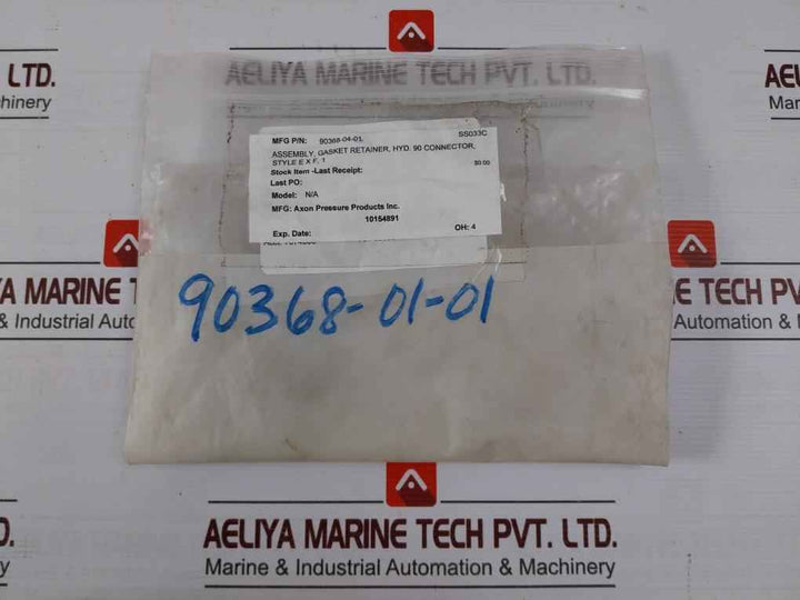 Axon 90368-04-01 Gasket Retainer Assembly Kit Rev: A Ss033C