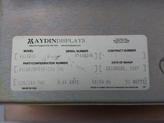 Aydin Displays 120/240Vac Lcd Monitor 4418R2C