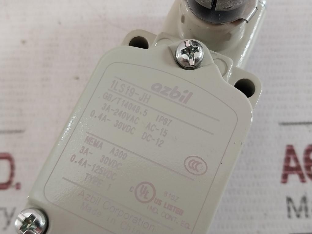 Azbil 1Ls19-jh General Purpose Compact Limit Switch 3A-30Vdc 2020Pf
