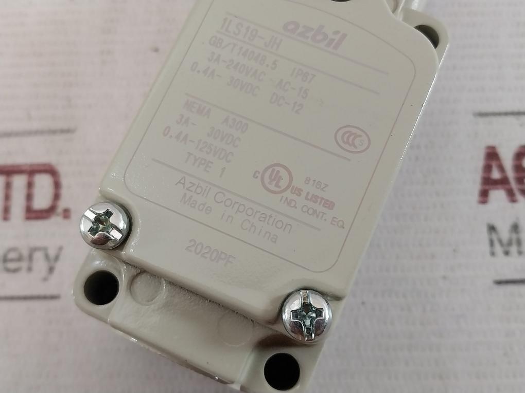 Azbil 1Ls19-jh General Purpose Compact Limit Switch 3A-30Vdc 2020Pf