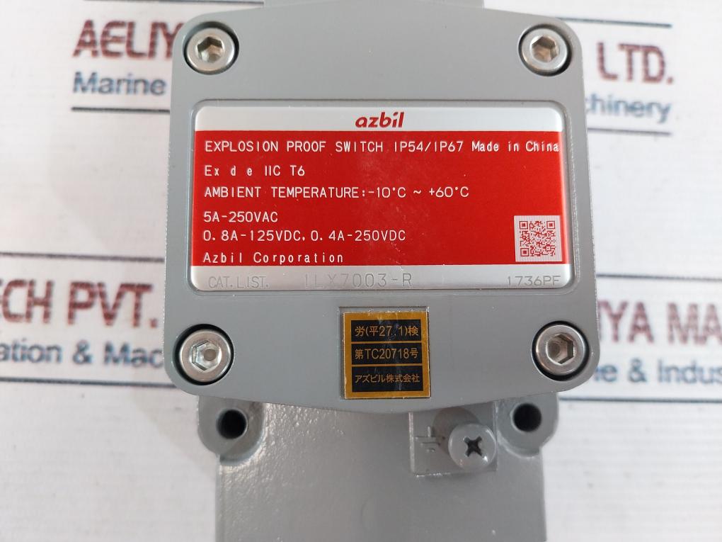 Azbil 1Lx7003-r Explosion Proof Switch 1736Pf