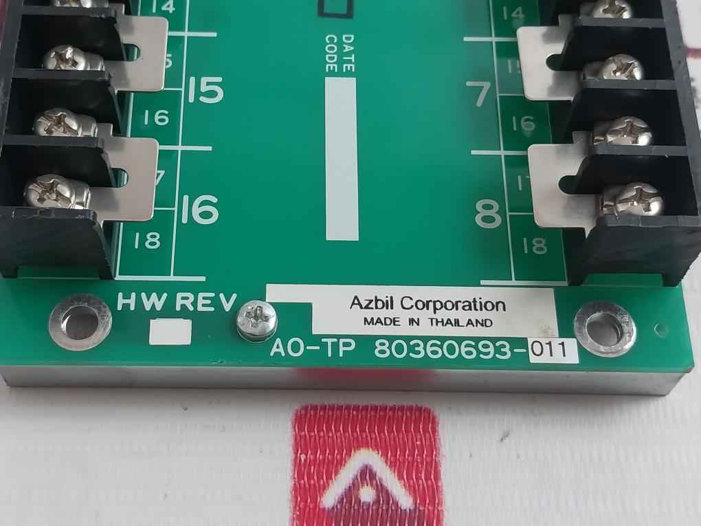 Azbil 80360693-011 Terminal Block Has-rtp20