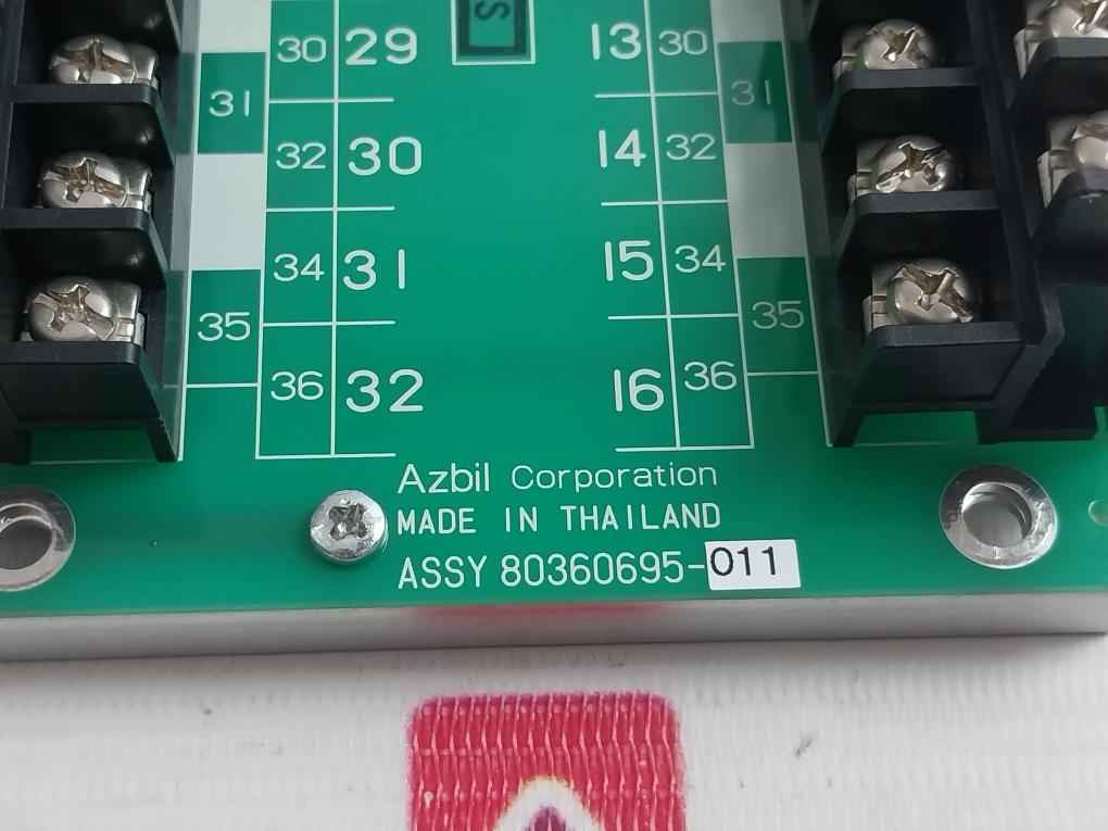 Azbil 80360695-011 Terminal Block Module Has-rtp00 1.6A 3.2A