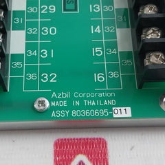 Azbil 80360695-011 Terminal Block Module Ea192380201 1.6A
