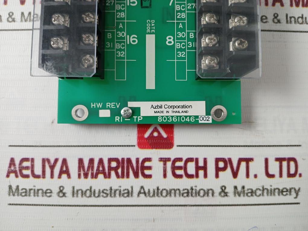 Azbil 80361046-002 Terminal Block Rtp451-5 Has-rtp70