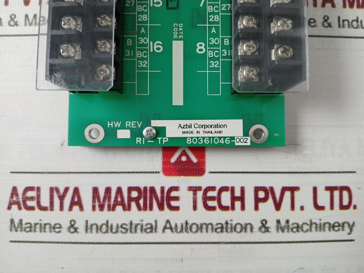 Azbil 80361046-002 Terminal Block Rtp451-5 Has-rtp70
