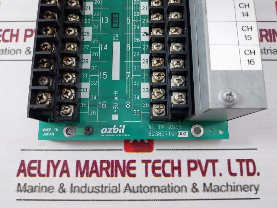 Azbil 80385719-002 Terminal Block Module Has-rtp11 H: F