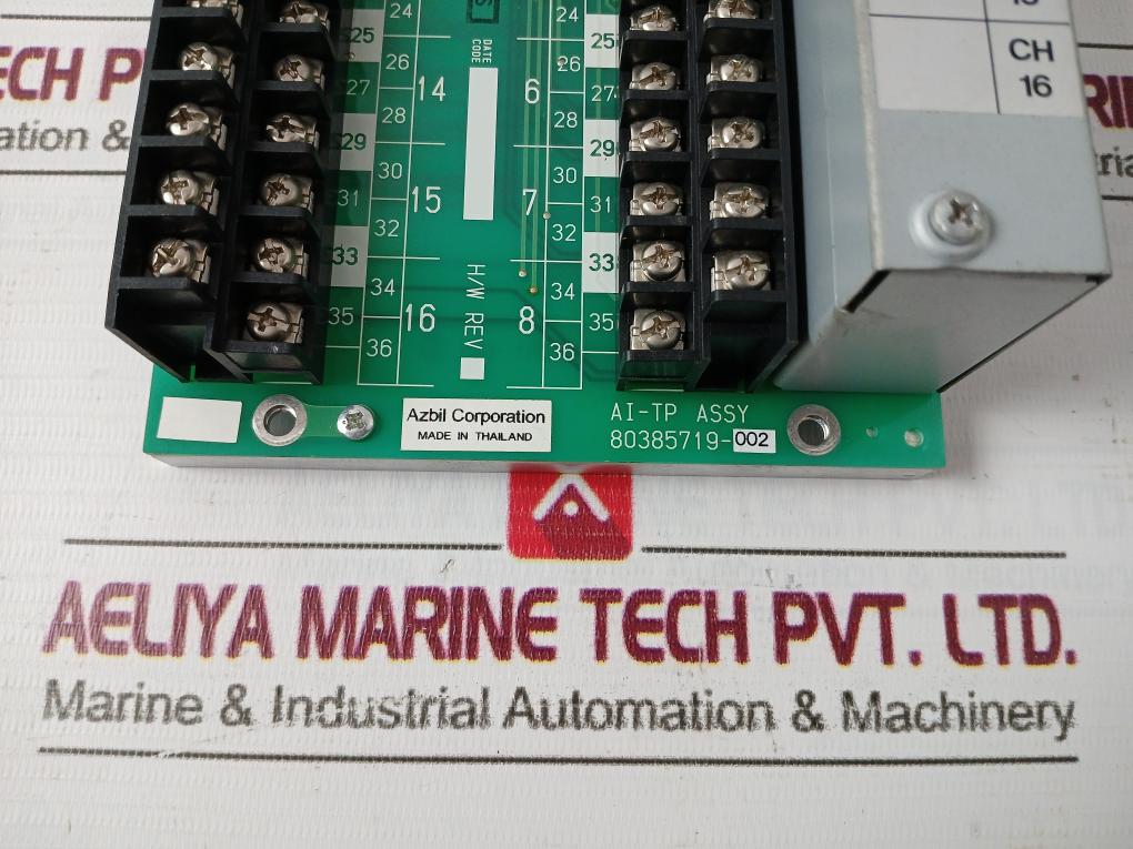 Azbil 80385719-002 Terminal Block Module J-rtp11