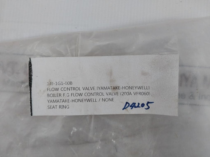 Azbil 82572335-10700 Boiler F.G. Flow Control Valve Seat Ring Set 14J-1G1-00B
