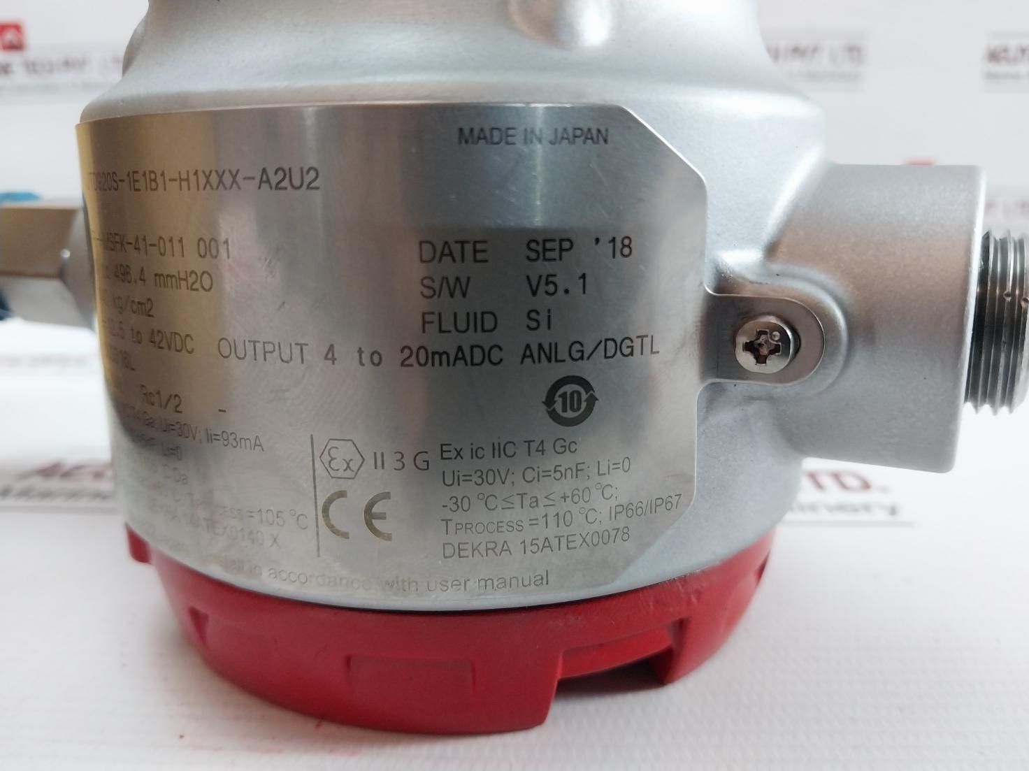 Azbil Advanced Differential Pressure Transmitter At9000 140 Kg/Cm2