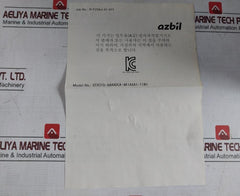 Azbil At9000 Advanced Transmitter Gtx31D-aaaadca-ak1Axa1-t1W1 12.5 To 42Vdc