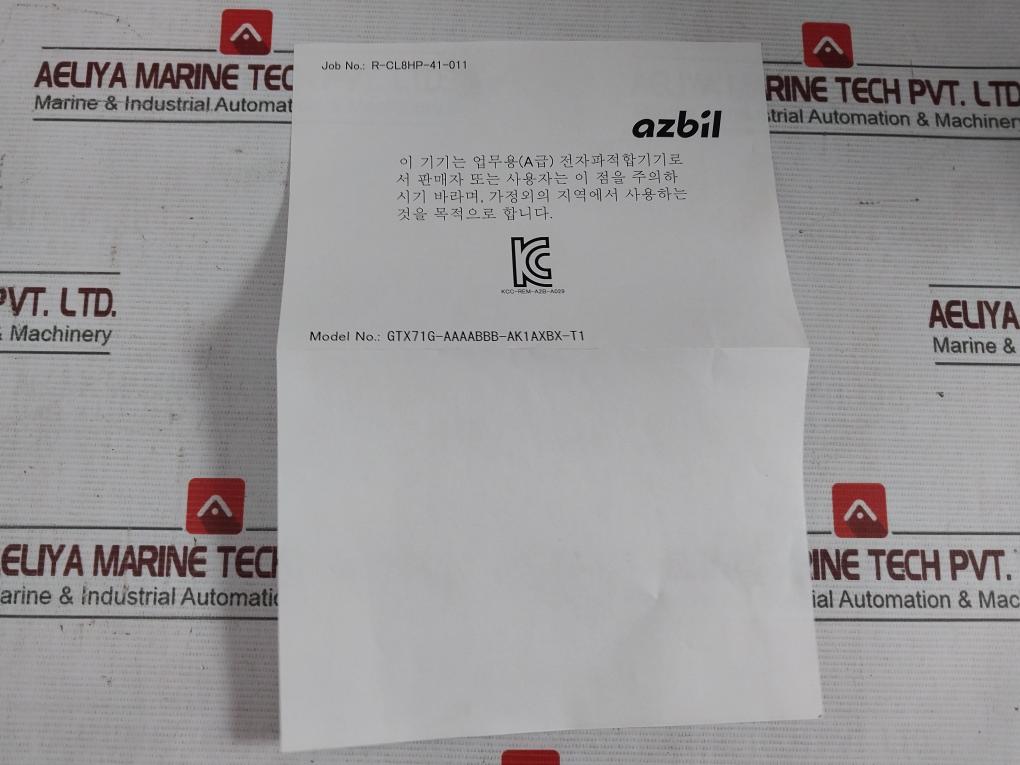 Azbil At9000 Advanced Transmitter Gtx71G-aaaabbb-ak1Axbx-t1 10Mpa 12.5-42Vdc