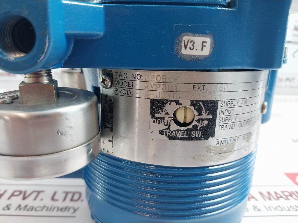 Azbil Avp301 Smart Valve Positioner With Air Regulator Kz03-2A 1.4-7.0 Kgf/Cm2