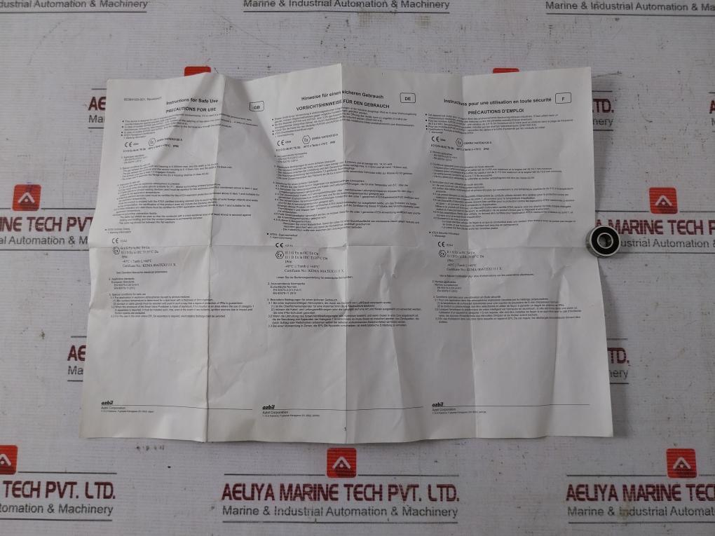 Azbil Avp302 Digital Smart Valve Positioner 12Vdc Rjylkl41051001
