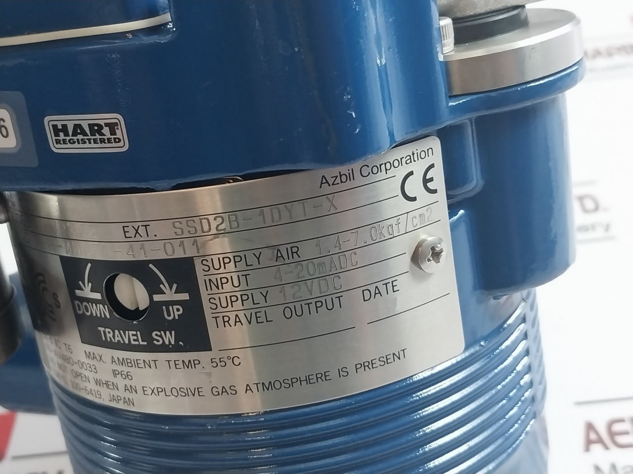 Azbil Avp302 Smart Valve Positioner A-mdjfm-41-011 4-20Madc 12Vdc Ip66