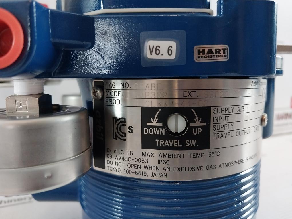 Azbil Avp302 Smart Valve Positioner With Air Regulator Kz03-2A 12Vdc Ip66