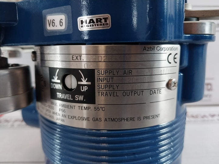 Azbil Avp302 Smart Valve Positioner With Air Regulator Kz03-2A 12Vdc Ip66